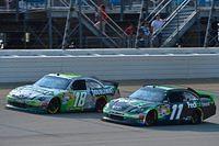Denny and teammate Kyle Busch side by side