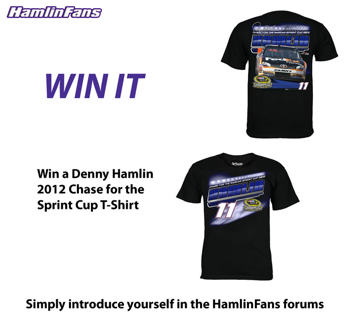Win a Denny Hamlin T-Shirt