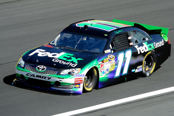 Denny Hamlin during Sprint Cup practice at Charlotte